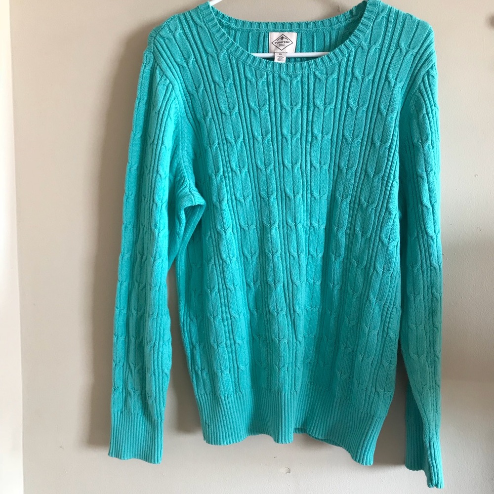 Long Sleeve Turquoise Sweater